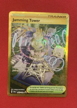 Jamming Tower 243/182 Hyper Rare Destined Rivals Pokemon Mint - Image 1