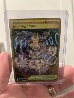 Jamming Tower 243/182 Sv10: Destined Rivals Near Mint, Pack Fresh Pokemon TCG - Image 1