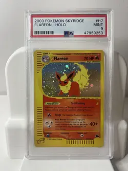 FLAREON H7/H32 PSA 9 2003 SKYRIDGE E-READER HOLO POKEMON CARD ENGLISH - Image 1