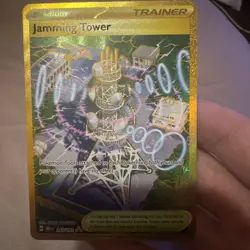 Jamming Tower 243/182 Sv10: Destined Rivals Holo Hyper Rare Pokemon TCG - Image 1