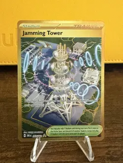 Jamming Tower 243/182 - SV Destined Rivals Secret Rare - Pokemon TCG Pack Fresh - Image 1