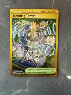 Pokemon TCG Destined Rivals Jamming Tower Hyper Rare Card 243/182 - Image 1