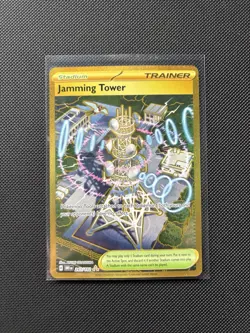 Pokemon TCG Destined Rivals Jamming Tower 243/182 Hyper Rare Holo Full Art - Image 1
