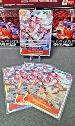 Edward Newgate OP16-003 SR One Piece TCG English X4 PLAYSET - Image 1