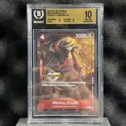 2024 ONE PIECE CHAMPIONSHIP 2023 CELEBRATION PACK #007 MONKEY D. LUFFY BGS 10 - Image 1