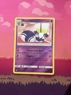 Pokemon Card Meowstic Forbidden Light Reverse Holo Rare 45/131 Near Mint - Image 1