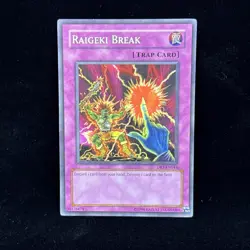 Yugioh- 1X Raigeki Break - Common - Unlimited - DR1-EN044 - Light Play - Image 1