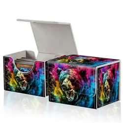 for MTG Commander Deck Box,Card Deck Box for Trading Yugioh Colorful Bear - Image 2