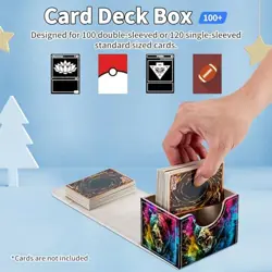 for MTG Commander Deck Box,Card Deck Box for Trading Yugioh Colorful Bear - Image 4