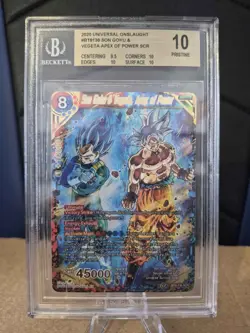 Dragonball Super Card Game Son Goku Vegeta Apex of Power BGS 10 - Image 1