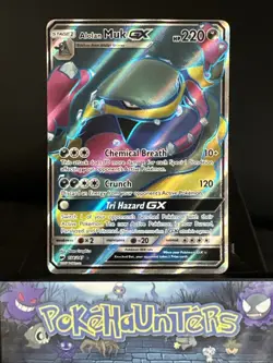 Pokemon Card Alolan Muk GX 138/147 Burning Shadows Full Art Ultra Rare Near Mint - Image 1