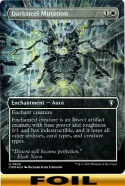 1x - Darksteel Mutation - FOIL BORDERLESS #623 - Commander Masters - CUC NM MTG - Image 1