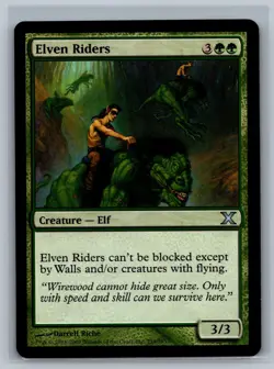 Magic The Gathering 10th Edition Elven Riders #259/383 MTG TCG CCG Tenth - Image 1