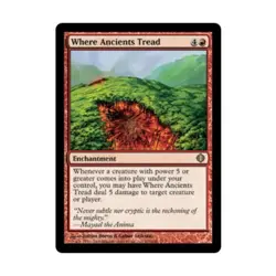 WOTC MtG Shards of Alara Where Ancients Tread (R) (Foil) NM - Image 1