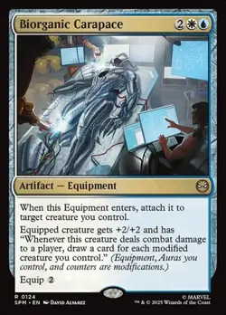 1x Biorganic Carapace - Foil NM Eng MTG - Marvel's Spider-Man - Image 1
