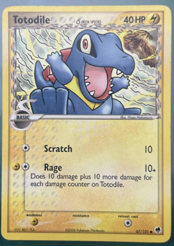 Pokemon Cards (Ninetales, Totodile, Unown, Caterpie, Pidgey, Dragonite) - Image 1