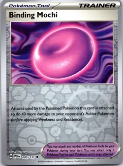 Pokemon TCG - Binding Mochi Reverse Holo Uncommon SV: Prismatic Evolutions 095/1 - Image 1