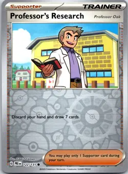 Pokemon TCG - Professor's Research Reverse Holo SV: Prismatic Evolutions 122/131 - Image 1