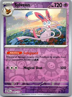 Pokemon TCG - Sylveon Reverse Holo Rare SV: Prismatic Evolutions 040/131 NM - Image 1