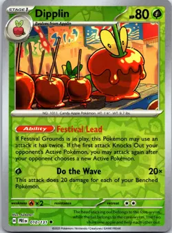 Pokemon TCG - Dipplin Reverse Holo Uncommon SV: Prismatic Evolutions 010/131 NM - Image 1