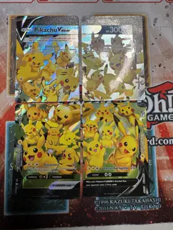 Pokemon Tcg Pikachu V-Union SwSH Black Star Promo Set of 4 NM - Image 1