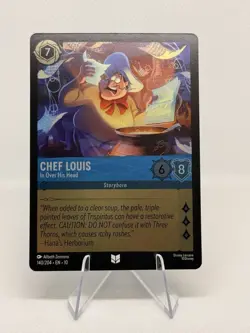 Chef Louis In Over His Head Foil 140/204 Whispers in the Well Disney Lorcana - Image 1