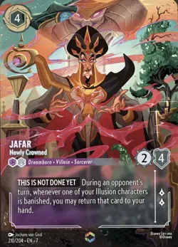 Disney Lorcana Jafar - Newly Crowned Enchanted Holo 210/204 English - Image 1