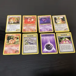 Pokemon TCG Vintage Gym Heroes 8 Card Lot - Image 1