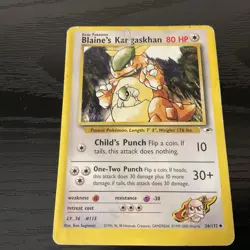 Pokemon TCG Vintage Gym Heroes 8 Card Lot - Image 3