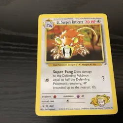 Pokemon TCG Vintage Gym Heroes 8 Card Lot - Image 4