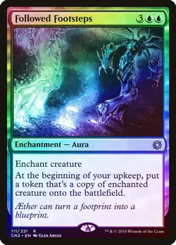 Followed Footsteps FOIL Conspiracy Take the Crown NM Blue Rare CARD ABUGames - Image 1
