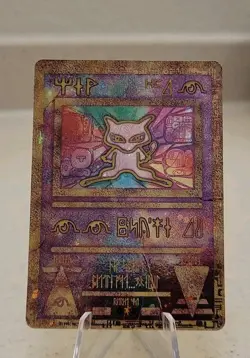 Pokemon TCG Ancient Mew 1999/2000 Promo Vintage Holo Rare Card HP/Damaged - Image 1