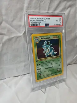 1999 Pokemon Jungle Nidoqueen Holo 1st Edition #7 Ex-Mt PSA 6 Vintage Rare Card! - Image 2