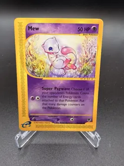 MEW 55/165 Expedition non-holo rare E-READER Pokemon TCG card NM - Image 1