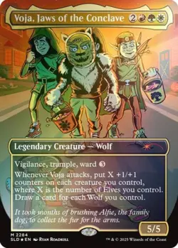 Voja, Jaws of the Conclave (Rainbow Foil) -Foil Near Mint MTG Secret Lair - Image 1