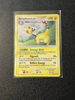 Pokemon TCG Ampharos Platinum Set Holo Card 1/127 Rare - Image 1