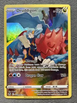Druddigon TG09/TG30 Full Art Holo Trainer Gallery Pokemon Card NM - Image 1