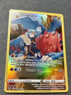 Druddigon TG09/TG30 Full Art Holo Trainer Gallery Pokemon Card NM - Image 4
