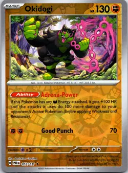 Pokemon TCG - Okidogi Reverse Holo Rare SV: Prismatic Evolutions 057/131 NM - Image 1