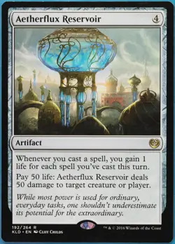 Aetherflux Reservoir Kaladesh NM Artifact Rare MAGIC CARD (ID# 520621) ABUGames - Image 1