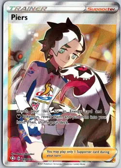 Piers 069/072 Ultra Rare Shining Fates Pokemon NM - Image 1