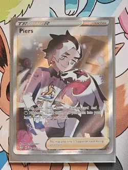 Pokemon - Piers (Full Art) - 069/072 - Shining Fates - Holo - Ultra Rare NM - Image 2