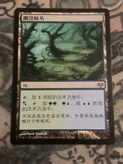 MTG Chinese Flooded Grove Eventide (177/180) Regular Rare Magic The Gathering - Image 1
