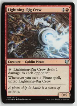 Lightning-Rig Crew Lightly Played 190 Commander Legends Magic: The Gathering - Image 1