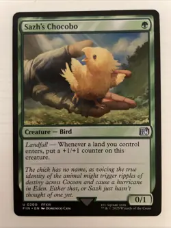 Sazh's Chocobo - Final Fantasy #200 Regular magic mtg - Image 1