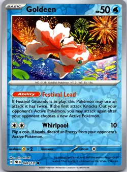Pokemon TCG - Goldeen Reverse Holo Common SV: Prismatic Evolutions 020/131 NM - Image 1