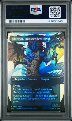 2025 MTG FINAL FANTASY FOIL SHINRYU, TRANSCENDENT RIVAL/ZENOS YAE GALVUS PSA 10 - Image 2