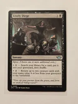 Lively Dirge - 93 - Outlaws of Thunder Junction - LP - Sorcery - U - Image 1