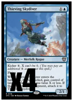 MTG | Thieving Skydiver (x4 Playset) | (NM) Commander: Thunder Junction - Image 1