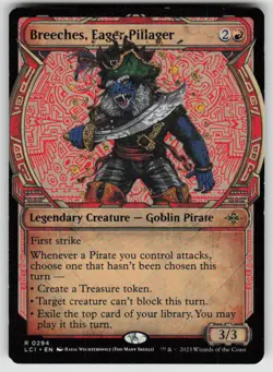 Breeches, Eager Pillager (Showcase) 294 The Lost Caverns of Ixalan NM - Image 1